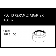 Marley Rubber Ring Joint PVC to Ceramic Adapter 100DN - 1524.100